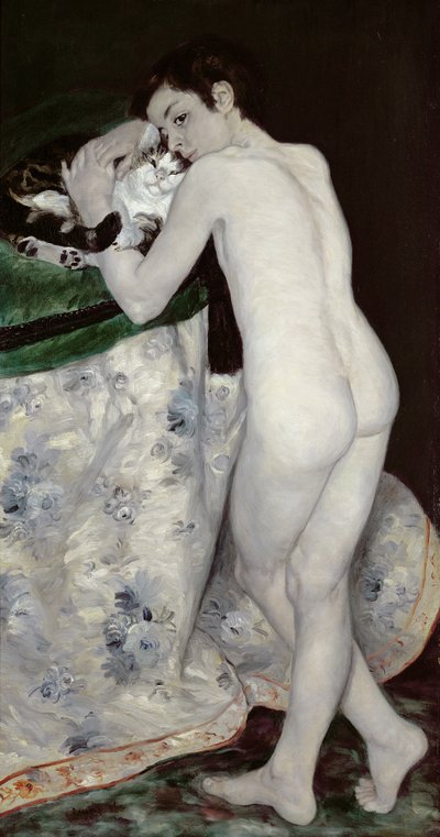 A Boy with a Cat by Pierre Auguste Renoir